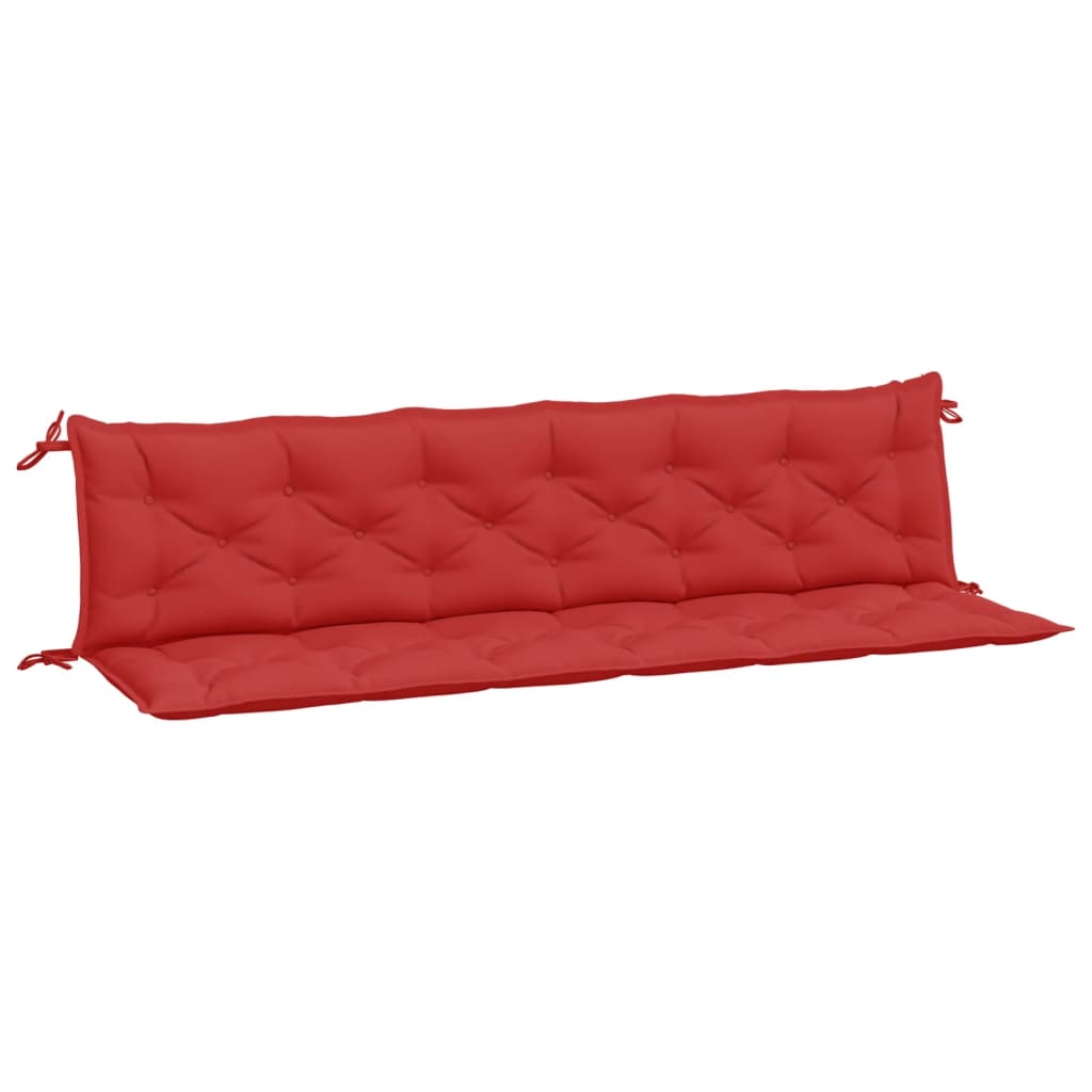 vidaXL Garden Bench Cushions 2pcs Red 200x50x7cm Oxford Fabric