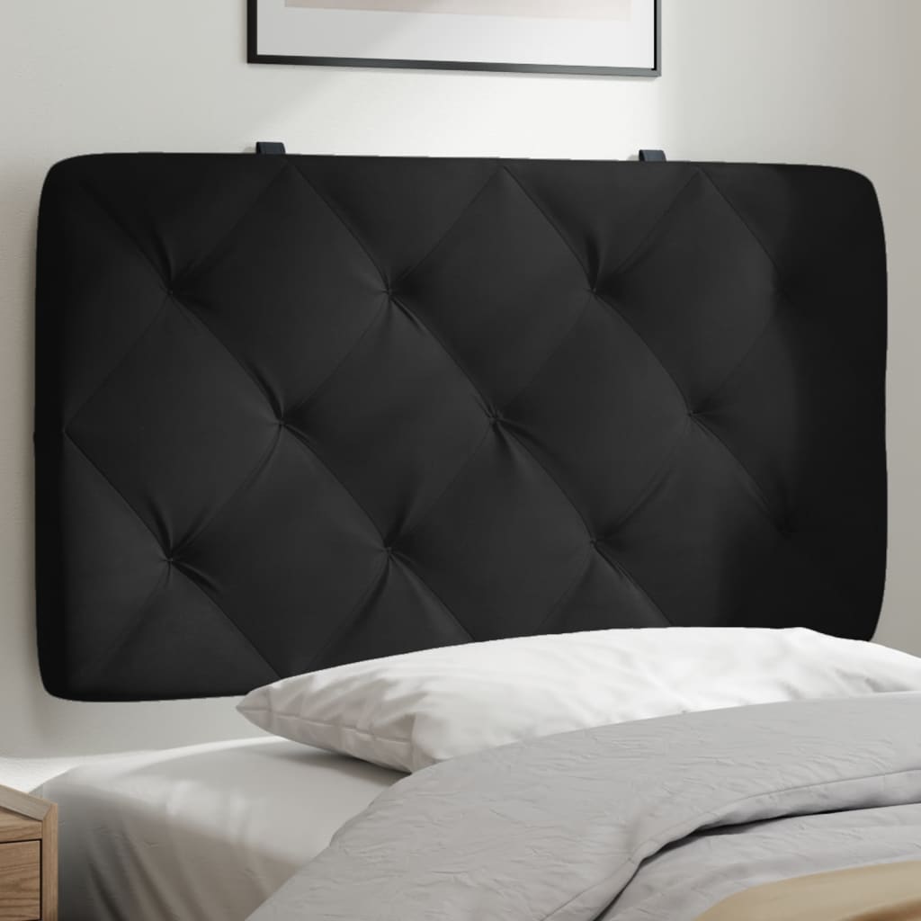 vidaXL Headboard Cushion Black 90 cm Velvet