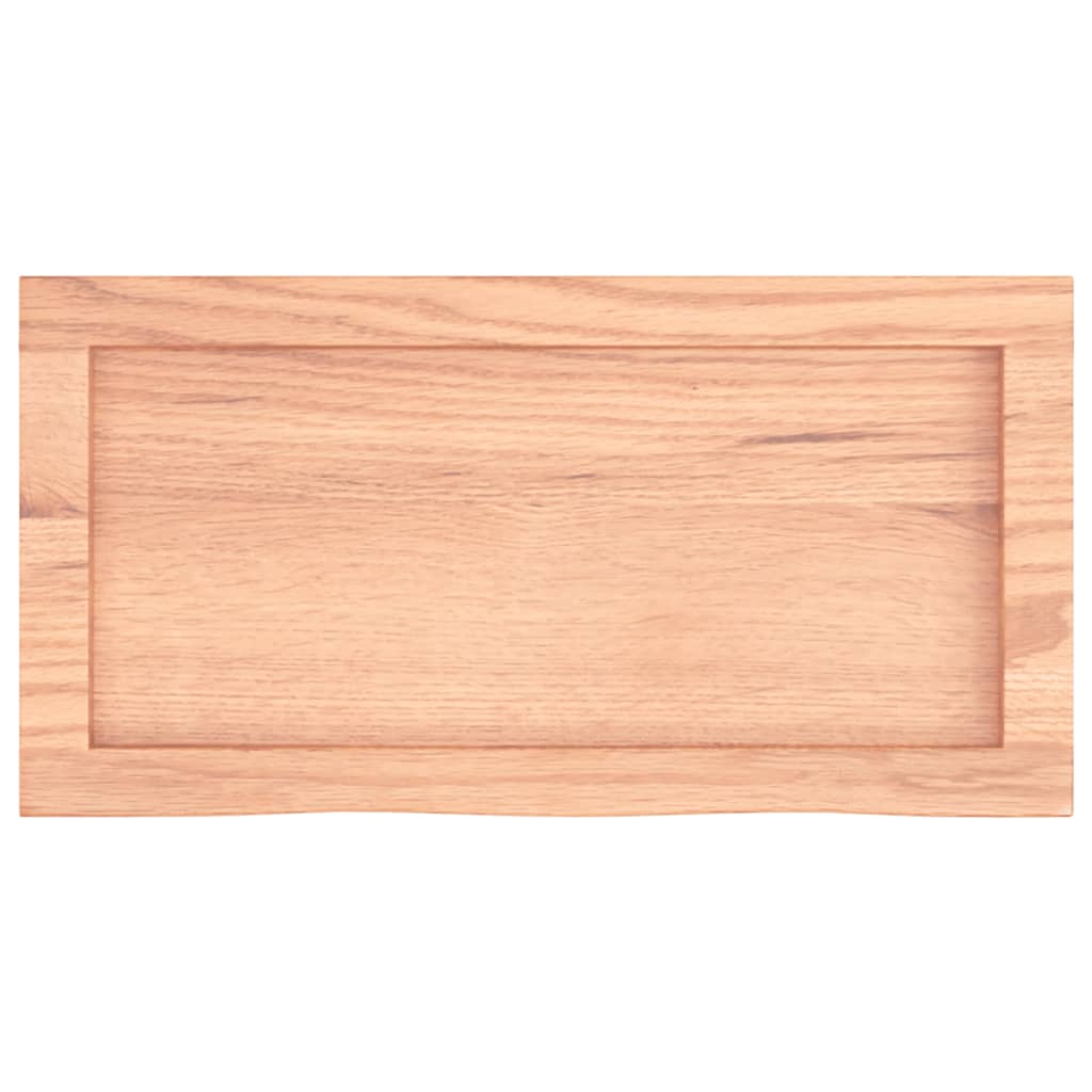 vidaXL Bathroom Countertop Light Brown 60x30x(2-4) cm Treated Solid Wood