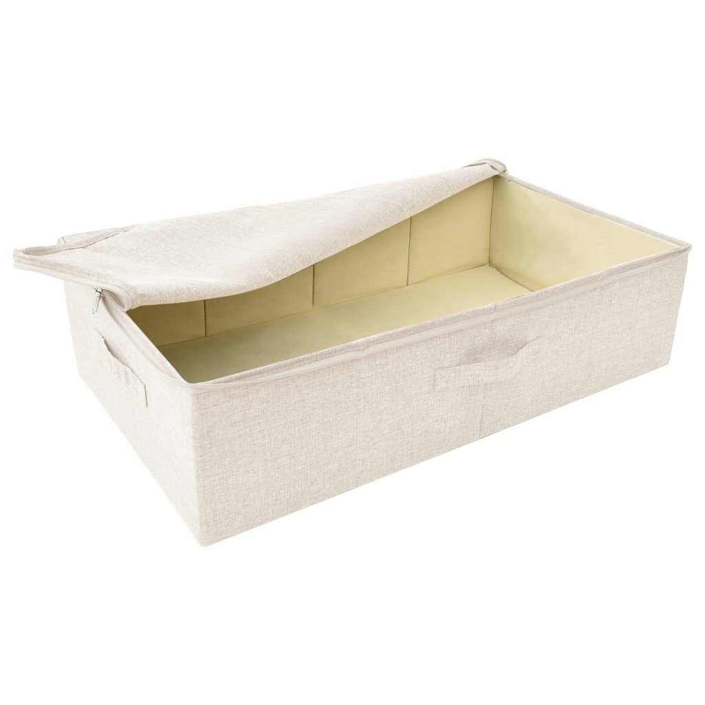 vidaXL Storage Box Fabric 70x40x18 cm Cream