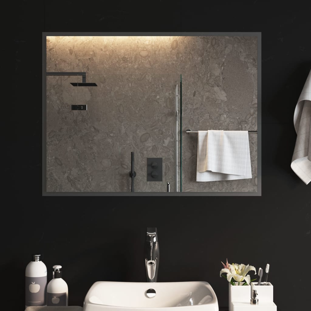 vidaXL LED Bathroom Mirror 60x80 cm