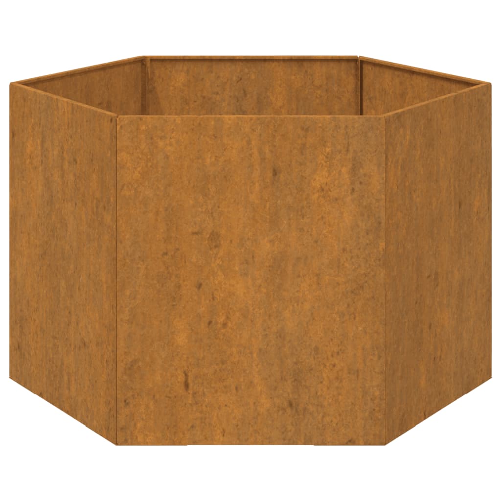 vidaXL Planter Rusty 60x60x45 cm Corten Steel