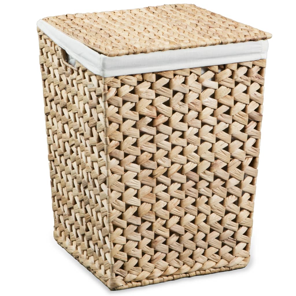 vidaXL Laundry Basket Set 2 Pieces Water Hyacinth