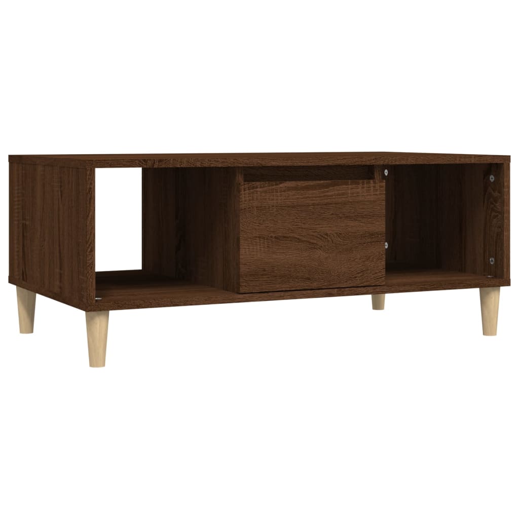 vidaXL Coffee Table Brown Oak 90x50x36,5 cm Engineered Wood