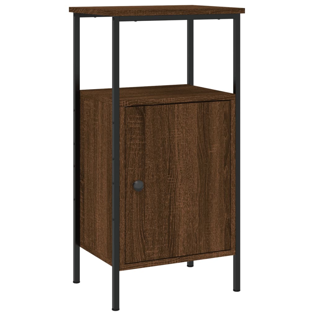 vidaXL Bedside Cabinets 2 pcs Brown Oak 41x31x80 cm Engineered Wood