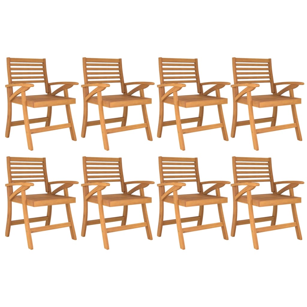 vidaXL Garden Chairs 8 pcs 58x58x87 cm Solid Wood Acacia