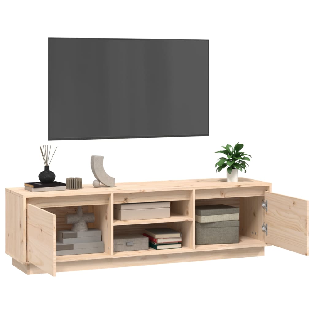 vidaXL TV Cabinet 140x35x40 cm Solid Wood Pine