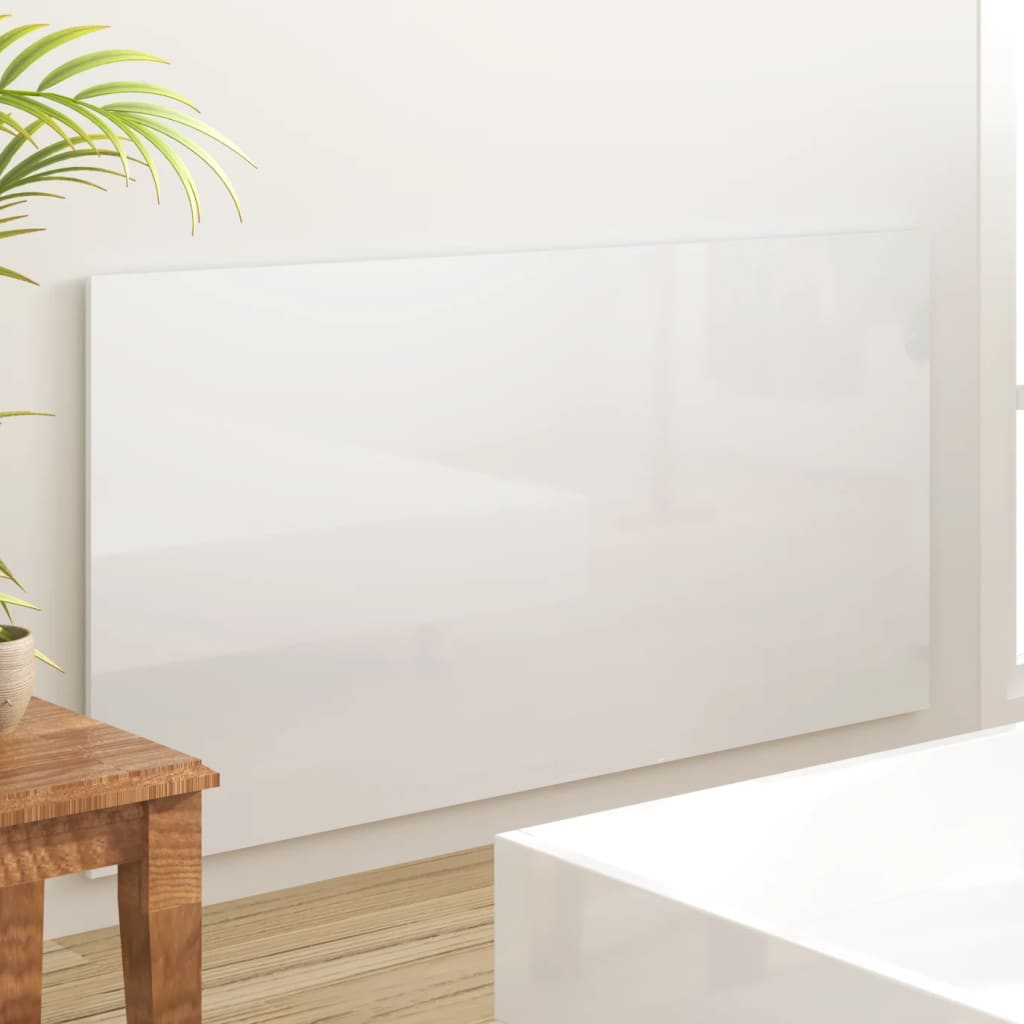 vidaXL Bed Headboard High Gloss White 160x1.5x80 cm Engineered Wood