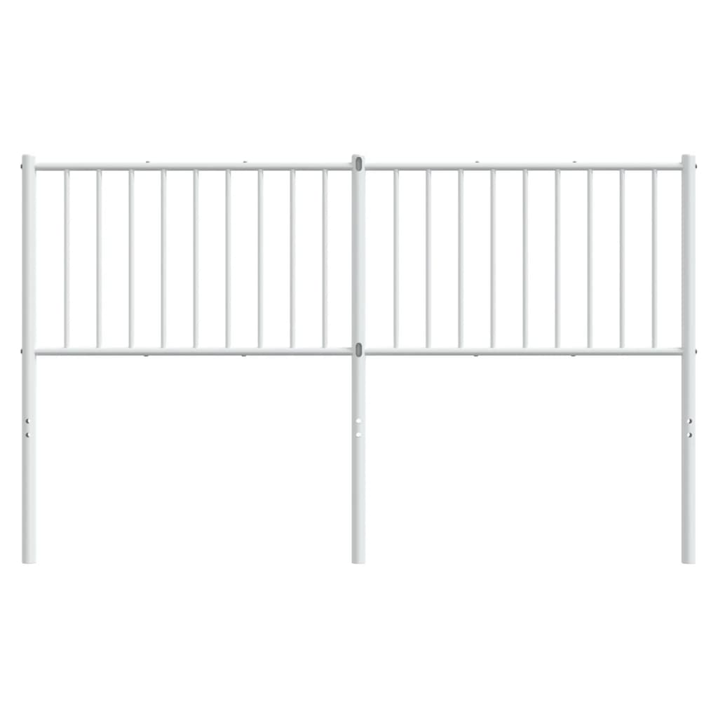 vidaXL Metal Headboard White 150 cm