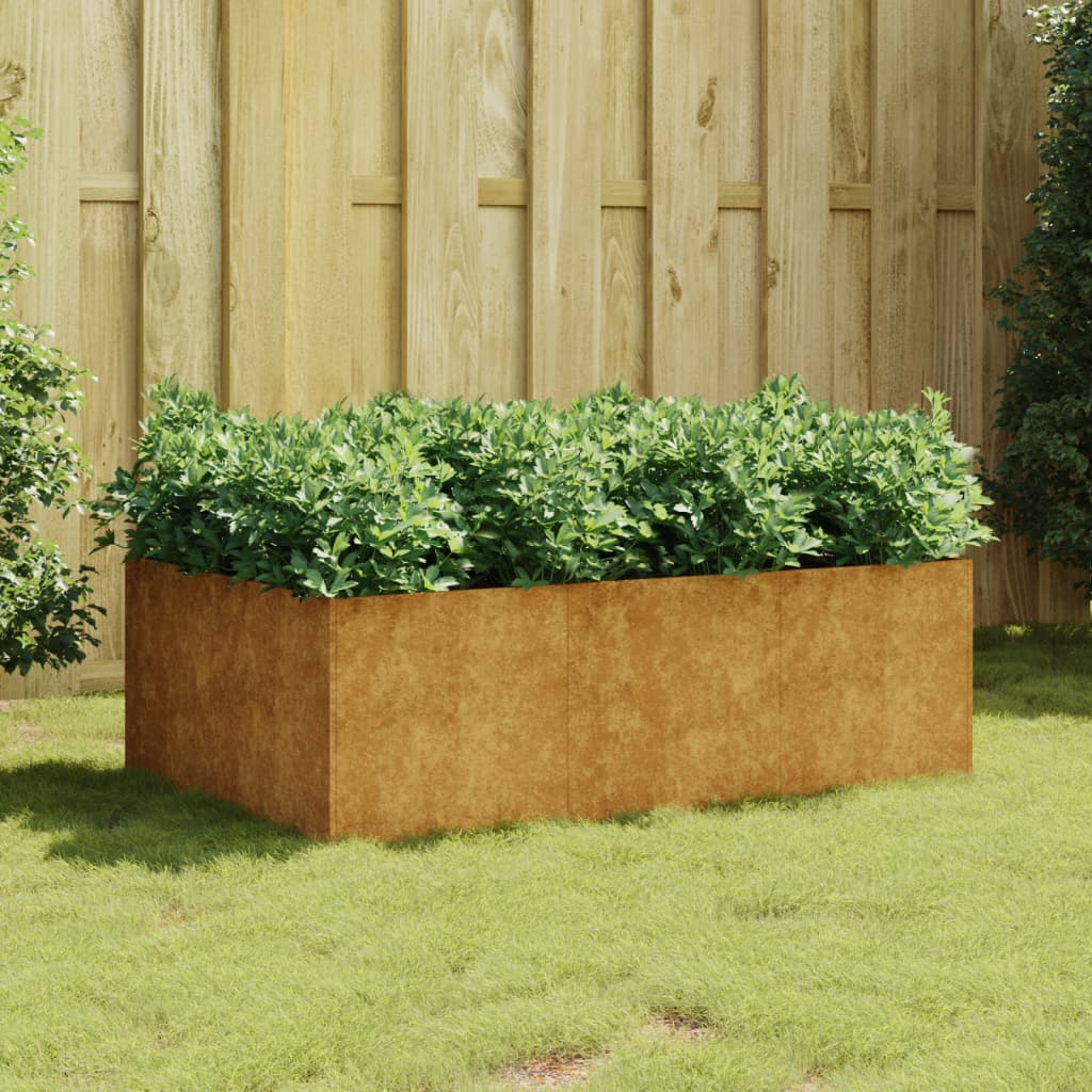 vidaXL Garden Raised Bed 120x80x40 cm Corten Steel