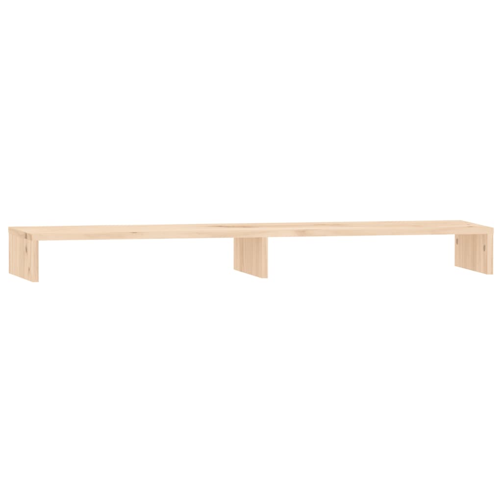 vidaXL Monitor Stand 100x27x10 cm Solid Wood Pine