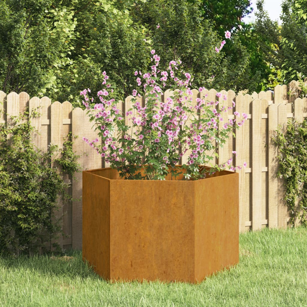 vidaXL Planter Rusty 60x60x45 cm Corten Steel