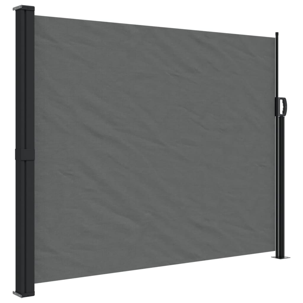 vidaXL Retractable Side Awning Anthracite 160x300 cm