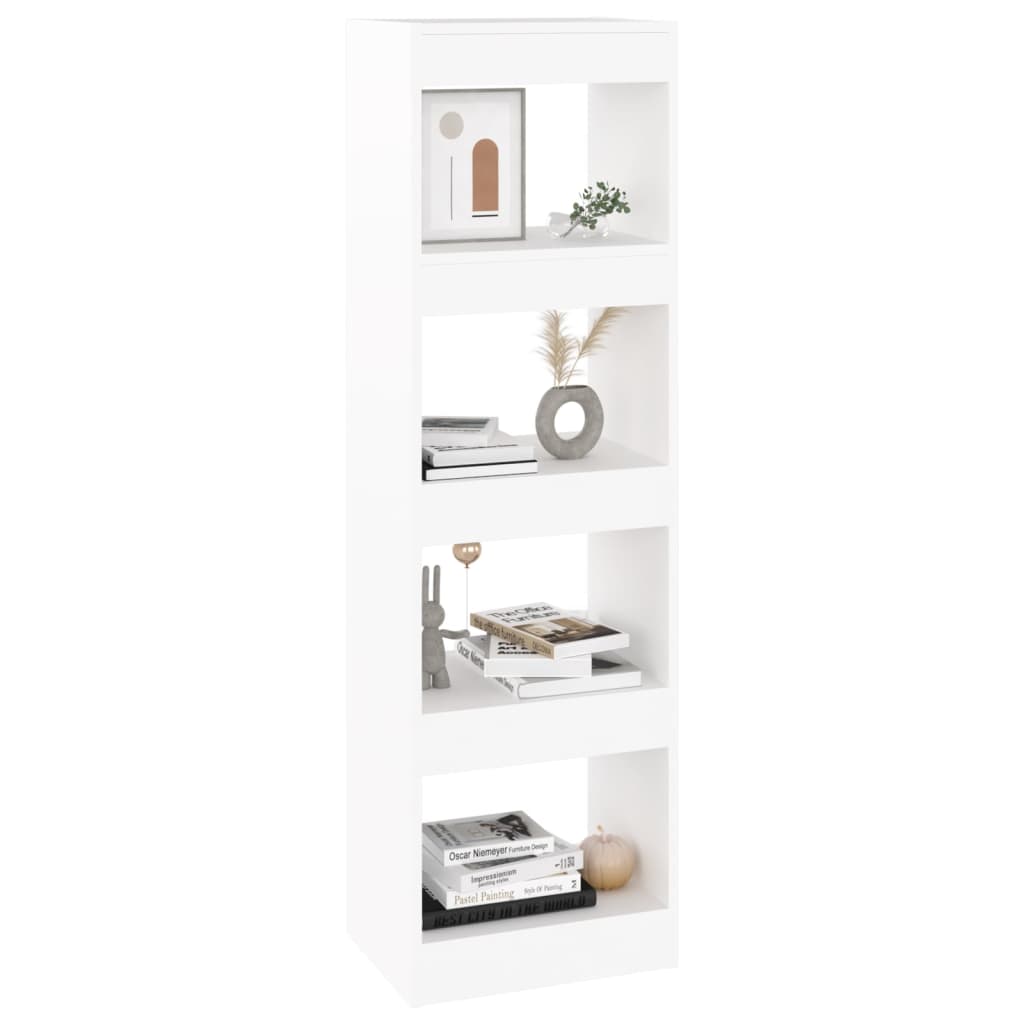 vidaXL Book Cabinet/Room Divider White 40x30x135 cm