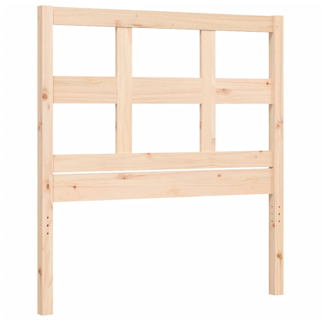 vidaXL Bed Frame without Mattress Single Solid Wood