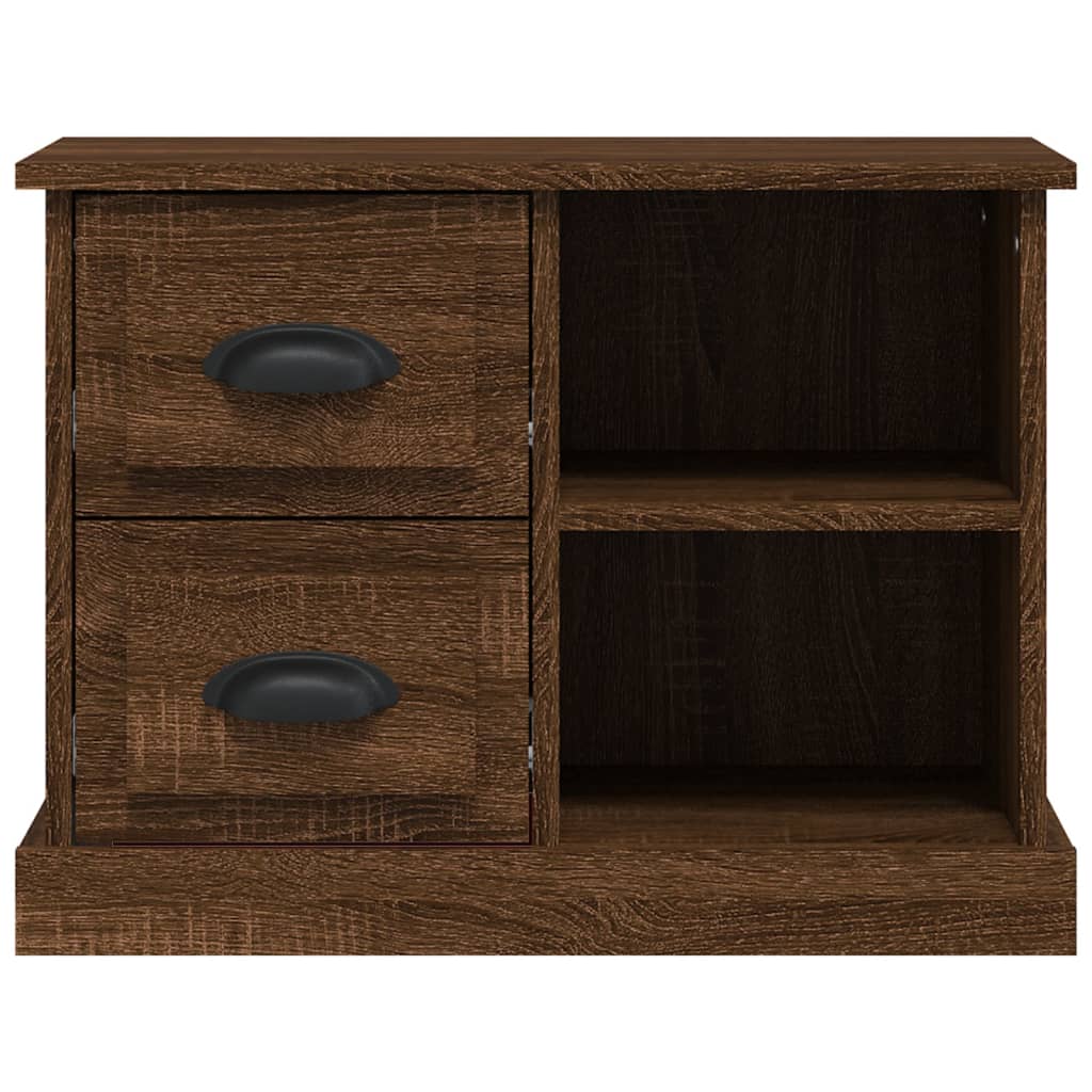 vidaXL Bedside Cabinet Brown Oak 60x35.5x45 cm