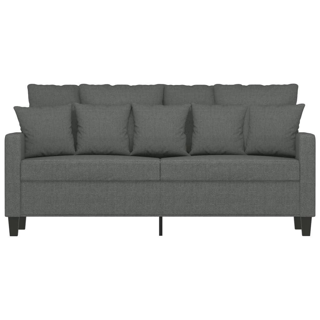 vidaXL 2-Seater Sofa Dark Grey 140 cm Fabric