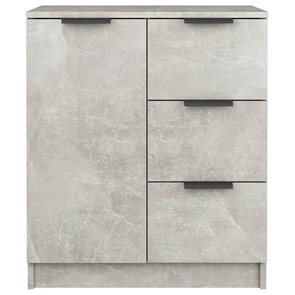 vidaXL Sideboards 2 pcs Concrete Grey 60x30x70 cm Engineered Wood