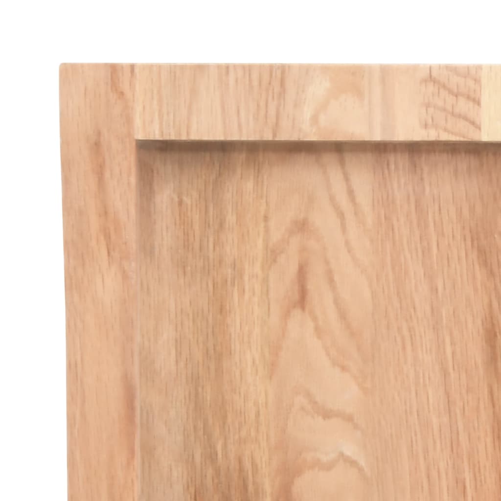 vidaXL Wall Shelf Light Brown 60x40x(2-4) cm Treated Solid Wood Oak