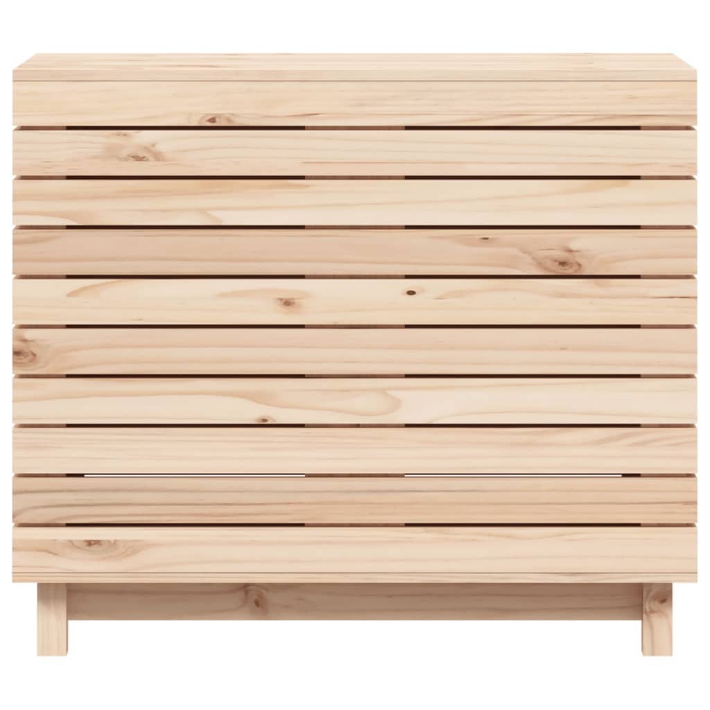 vidaXL Laundry Basket 88.5x44x76 cm Solid Wood Pine