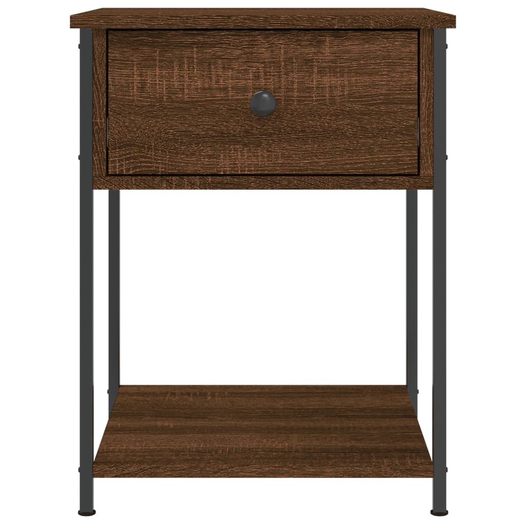 vidaXL Bedside Tables 2 pcs Brown Oak 44x45x58 cm Engineered Wood