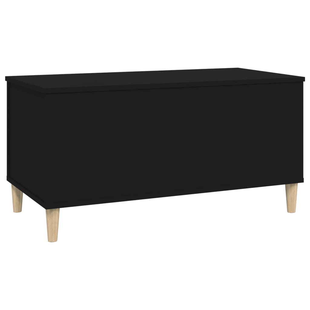 vidaXL Coffee Table Black 90x44.5x45 cm Engineered Wood