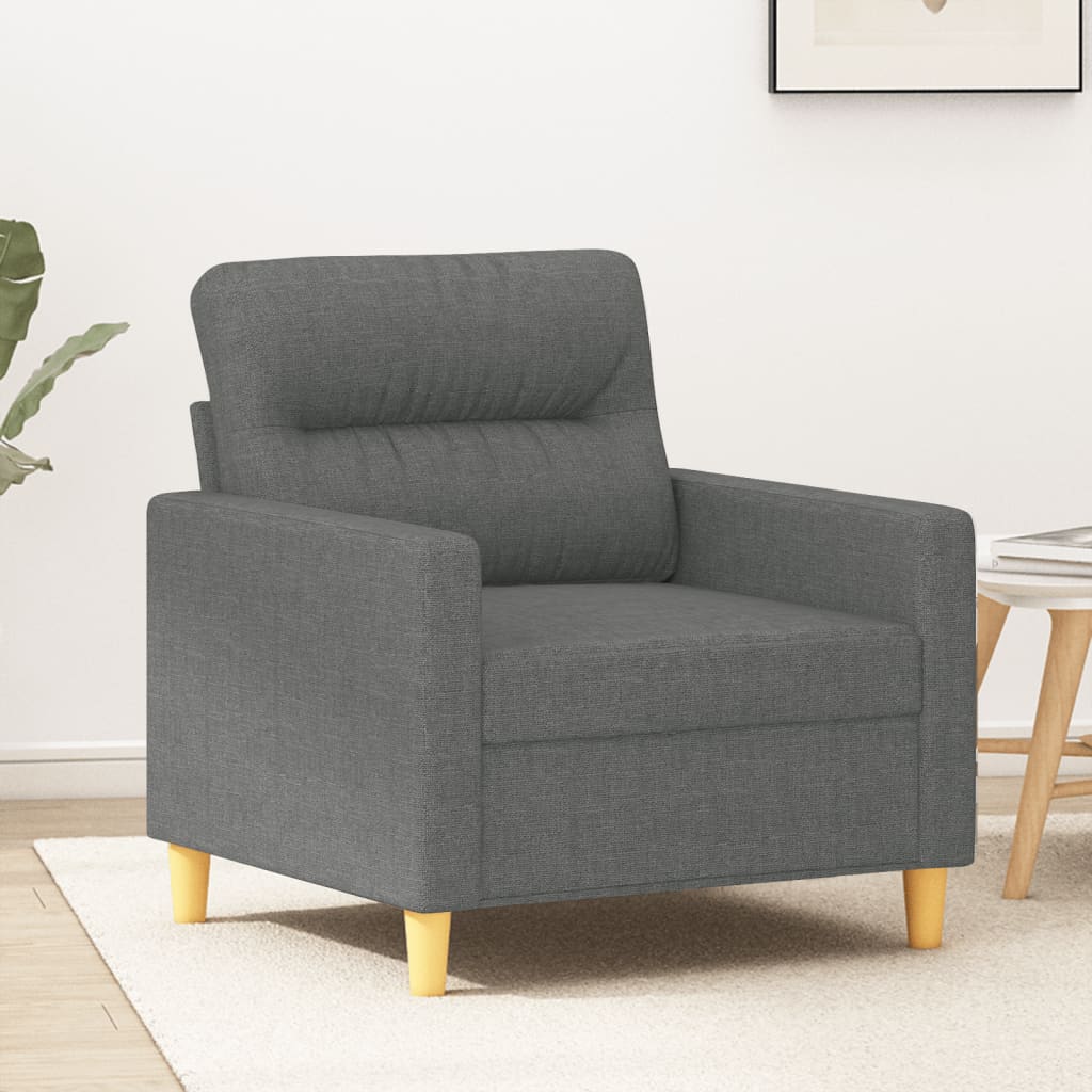 vidaXL Sofa Chair Dark Grey 60 cm Fabric