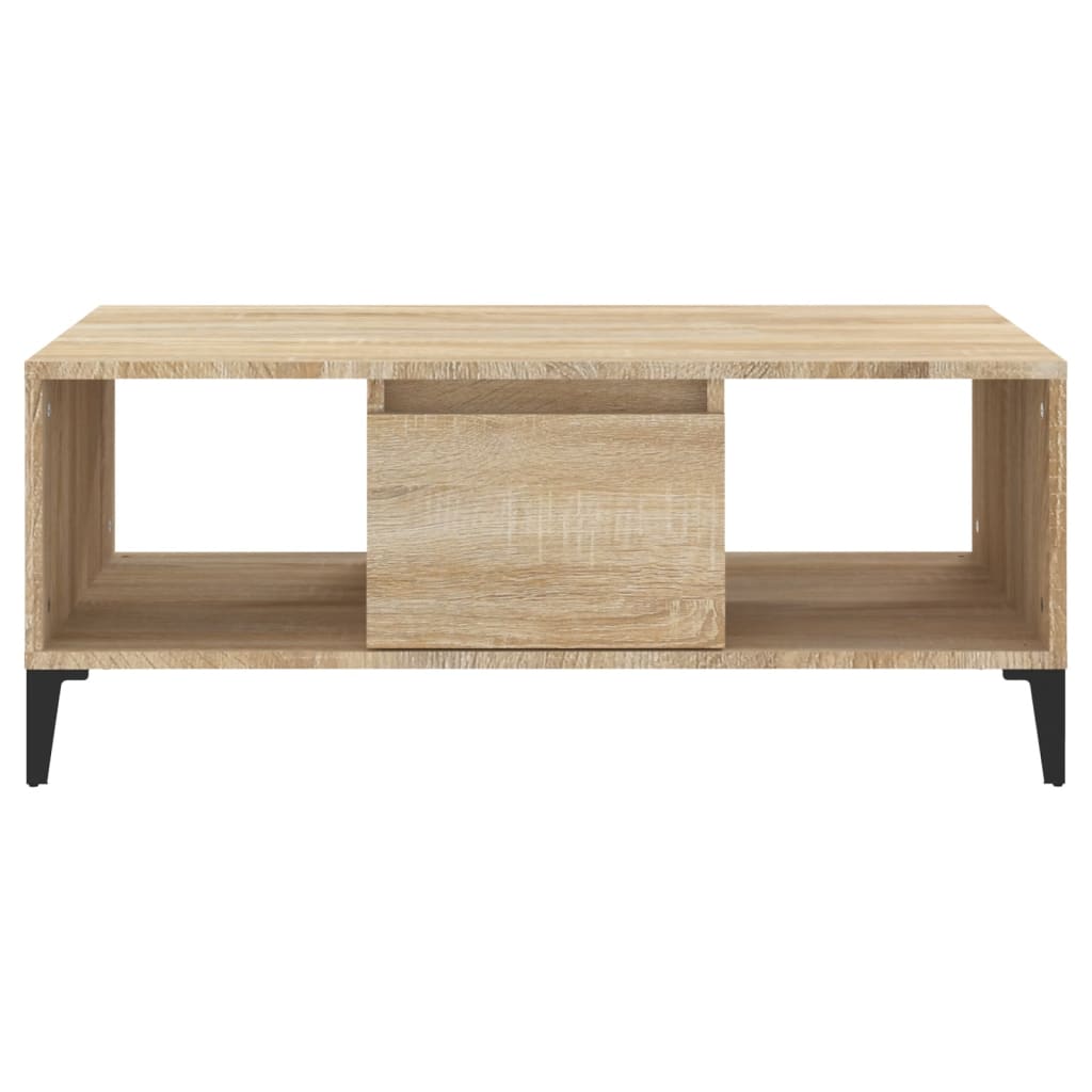 vidaXL Coffee Table Sonoma Oak 90x50x36.5 cm Engineered Wood