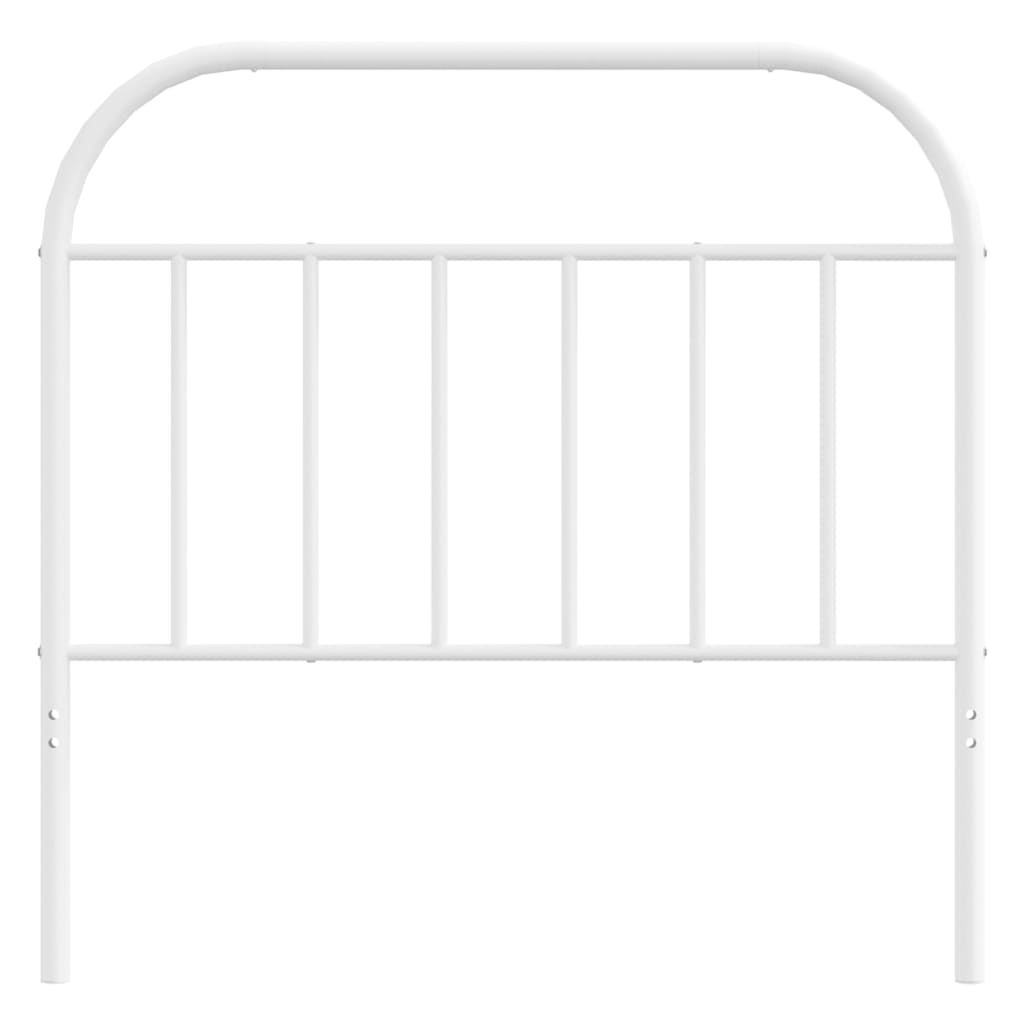 vidaXL Metal Headboard White 107 cm