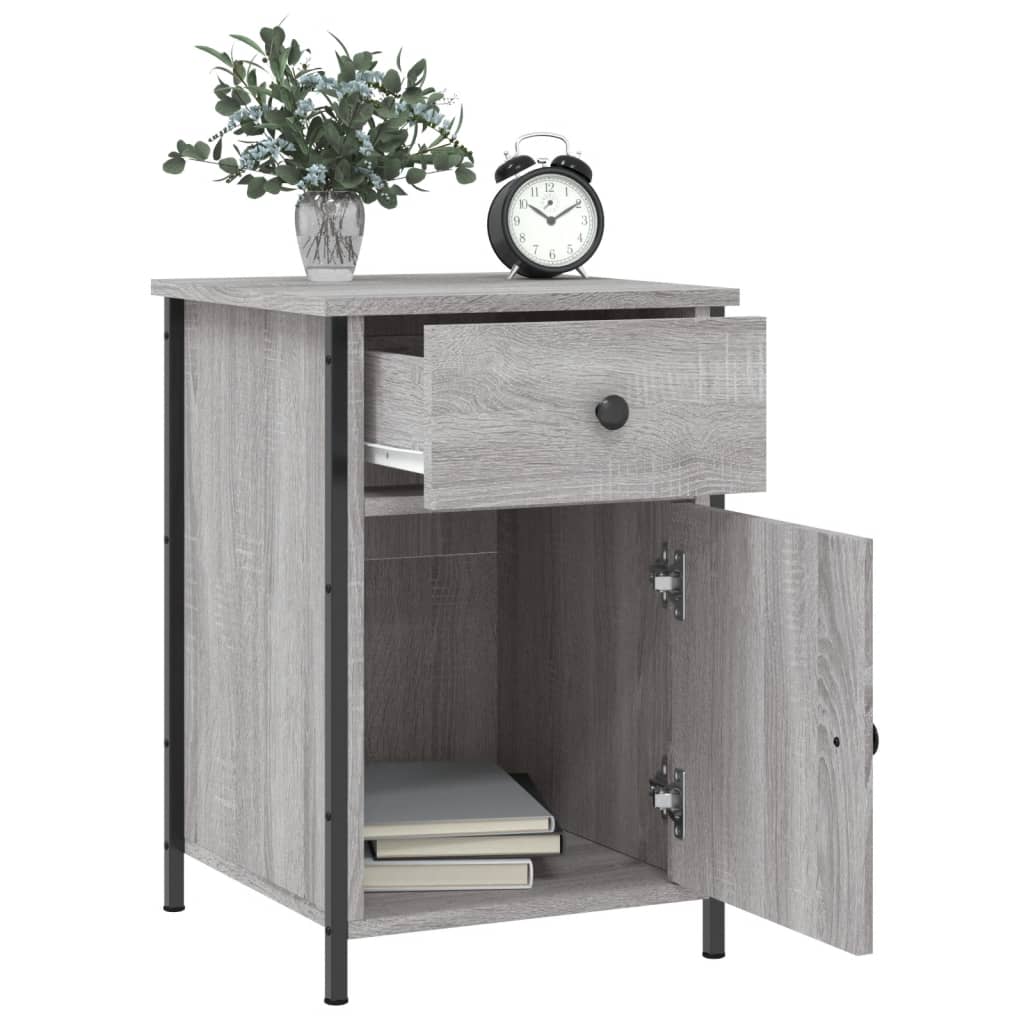 vidaXL Bedside Cabinets 2 pcs Grey Sonoma 40x42x60 cm Engineered Wood