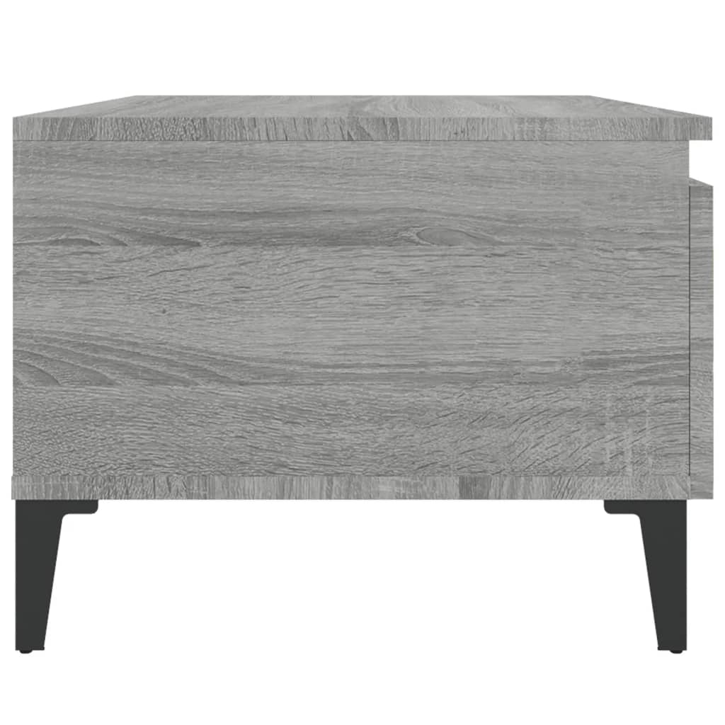 vidaXL Side Table Grey Sonoma 50x46x35 cm Engineered Wood