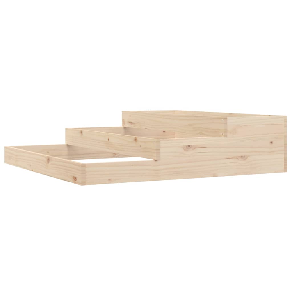 vidaXL Planter 107x107x27 cm Solid Wood Pine