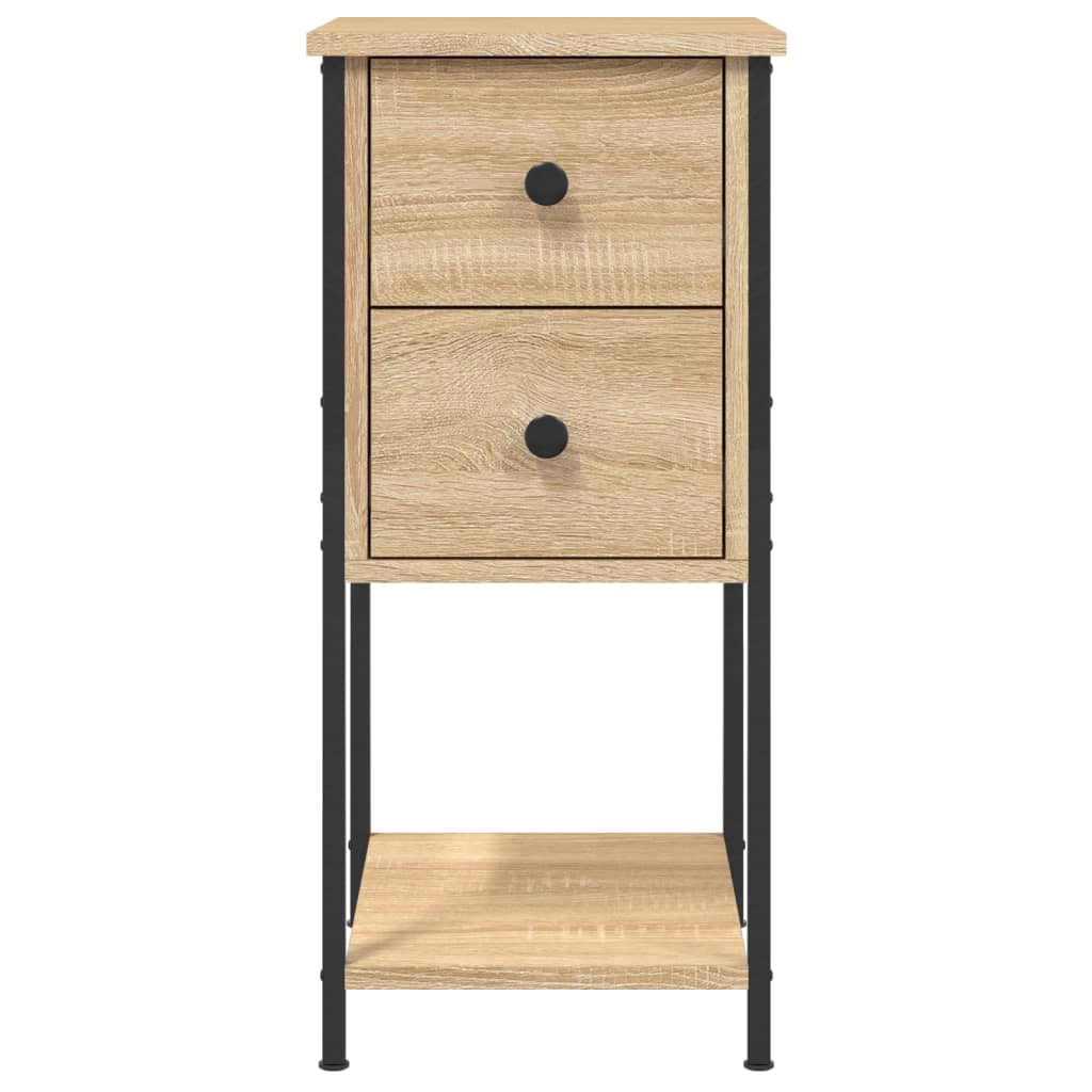 vidaXL Bedside Cabinets 2 pcs Sonoma Oak 32x42x70 cm Engineered Wood