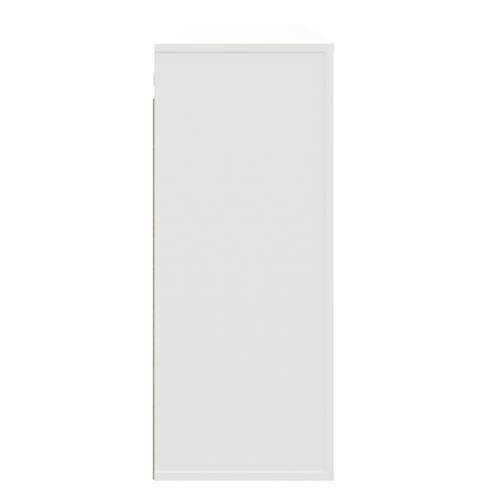 vidaXL Wall Cabinet White 80x33x80 cm Engineered Wood