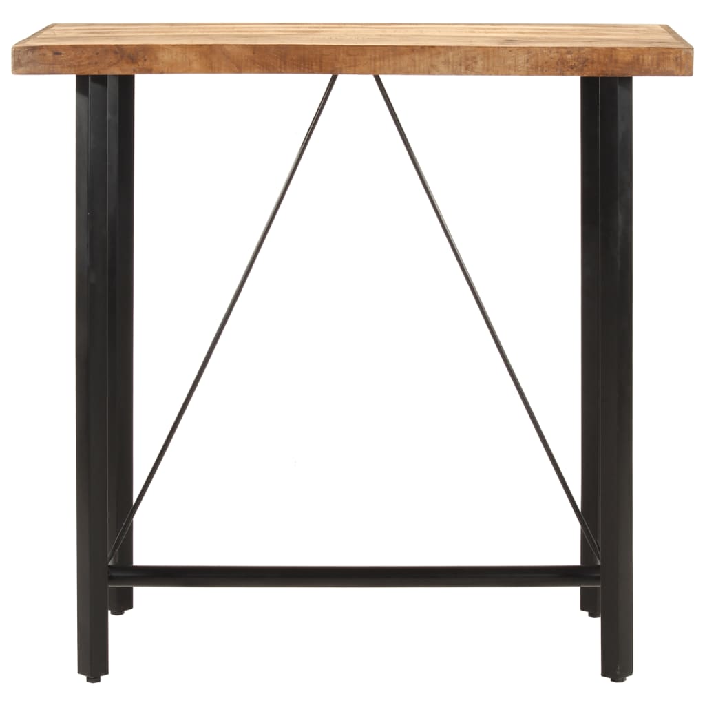 vidaXL Bar Table 110x55x107 cm Solid Wood Mango and Iron