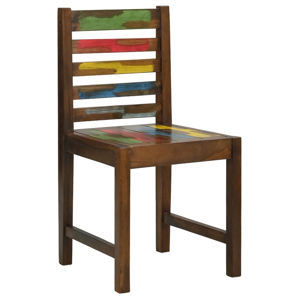 vidaXL Dining Chairs 2 pcs Solid Reclaimed Wood