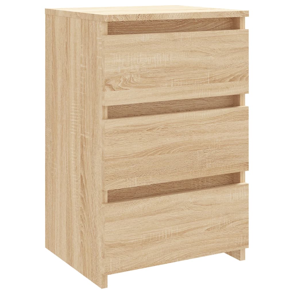 vidaXL Bed Cabinet Sonoma Oak 40x35x62.5 cm Engineered Wood