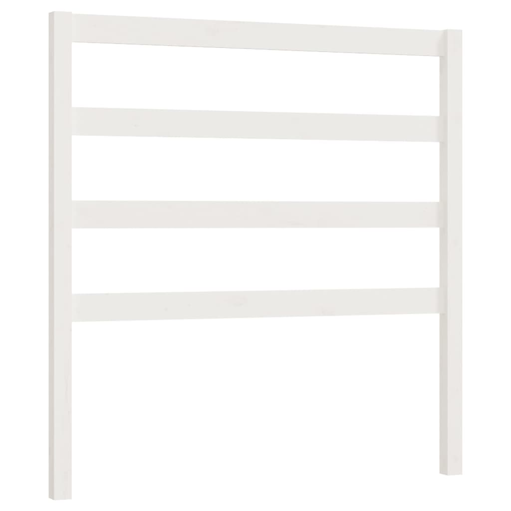 vidaXL Bed Headboard White 96x4x100 cm Solid Wood Pine