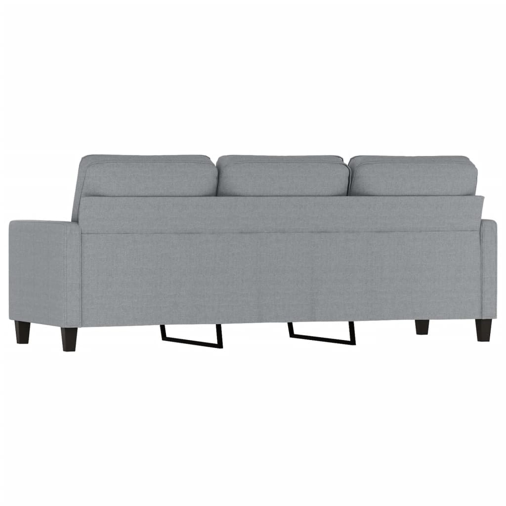 vidaXL 3-Seater Sofa Light Grey 180 cm Fabric