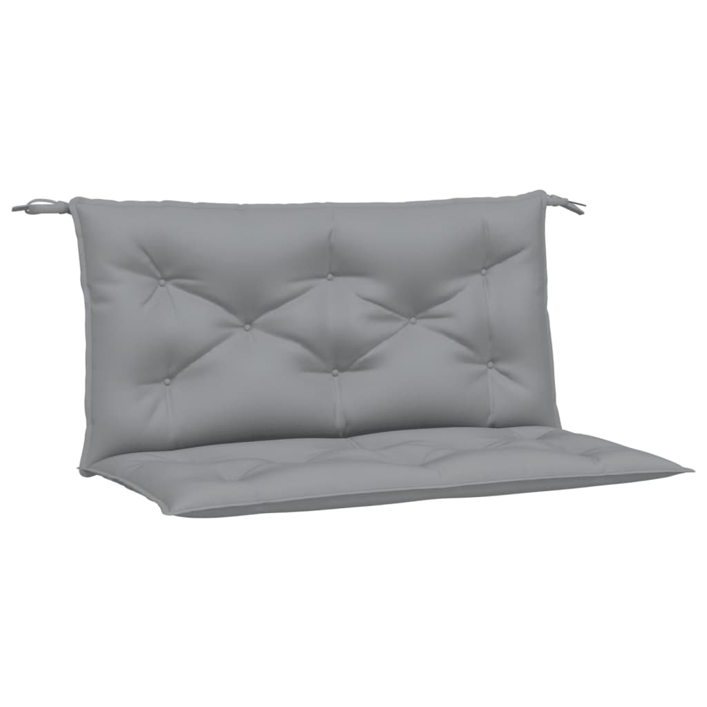 vidaXL Garden Bench Cushion Grey 100x(50+50)x7cm Oxford Fabric