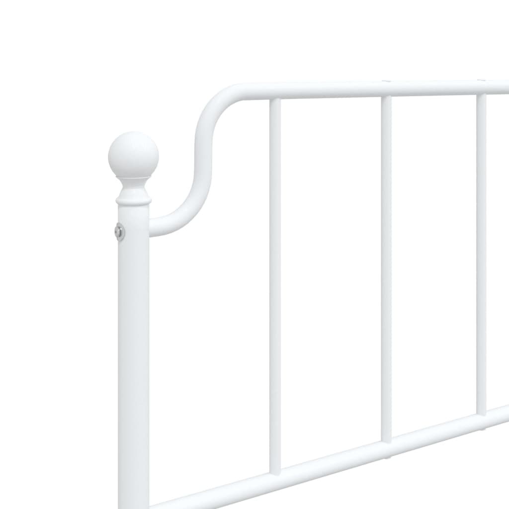 vidaXL Metal Headboard White 107 cm