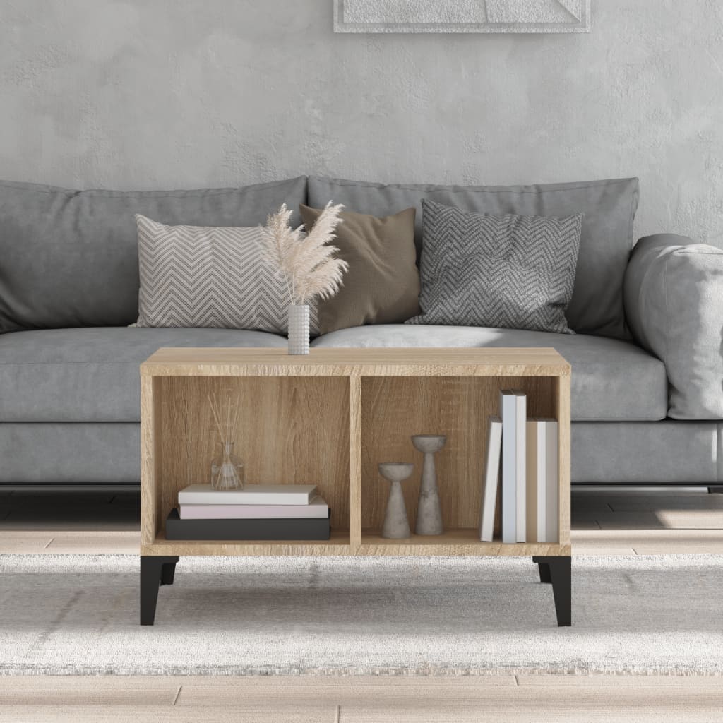 vidaXL Coffee Table Sonoma Oak 60x50x36.5 cm Engineered Wood