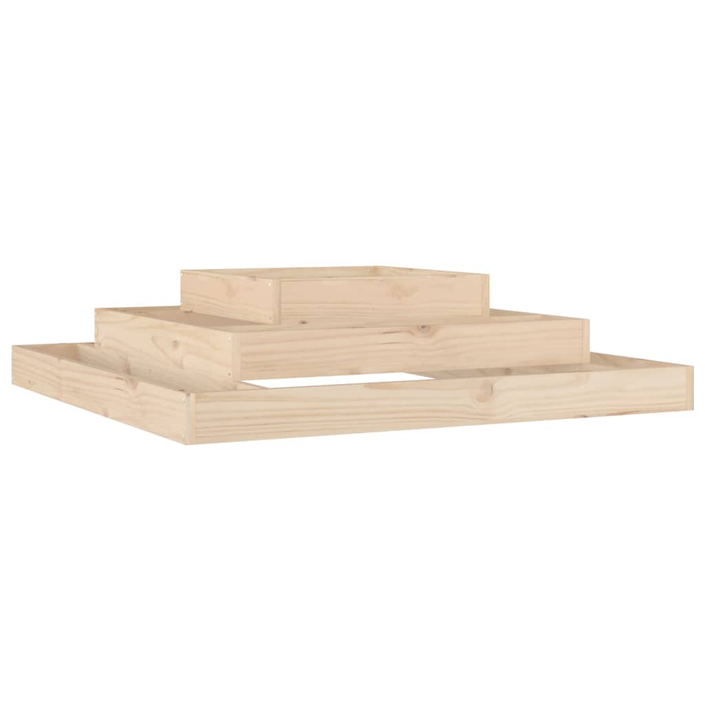 vidaXL Planter 110x110x27 cm Solid Wood Pine