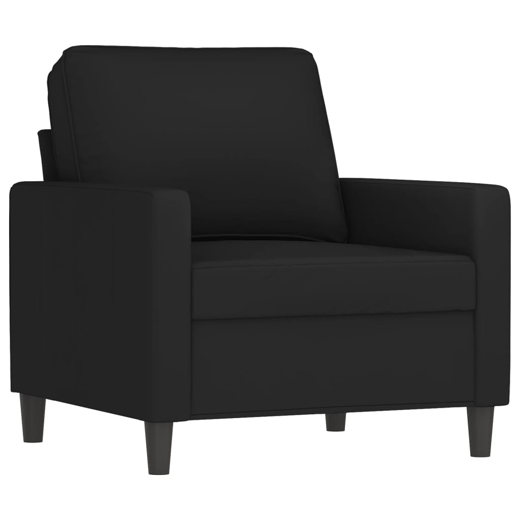 vidaXL 4 Piece Sofa Set with Cushions Black Velvet