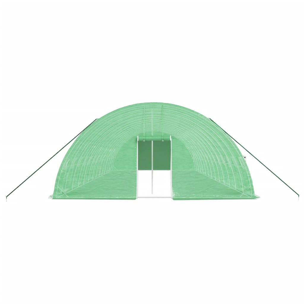 vidaXL Greenhouse with Steel Frame Green 84 m² 14x6x2.85 m