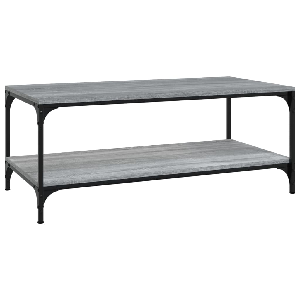 vidaXL Coffee Table Grey Sonoma 100x50x40 cm Engineered Wood