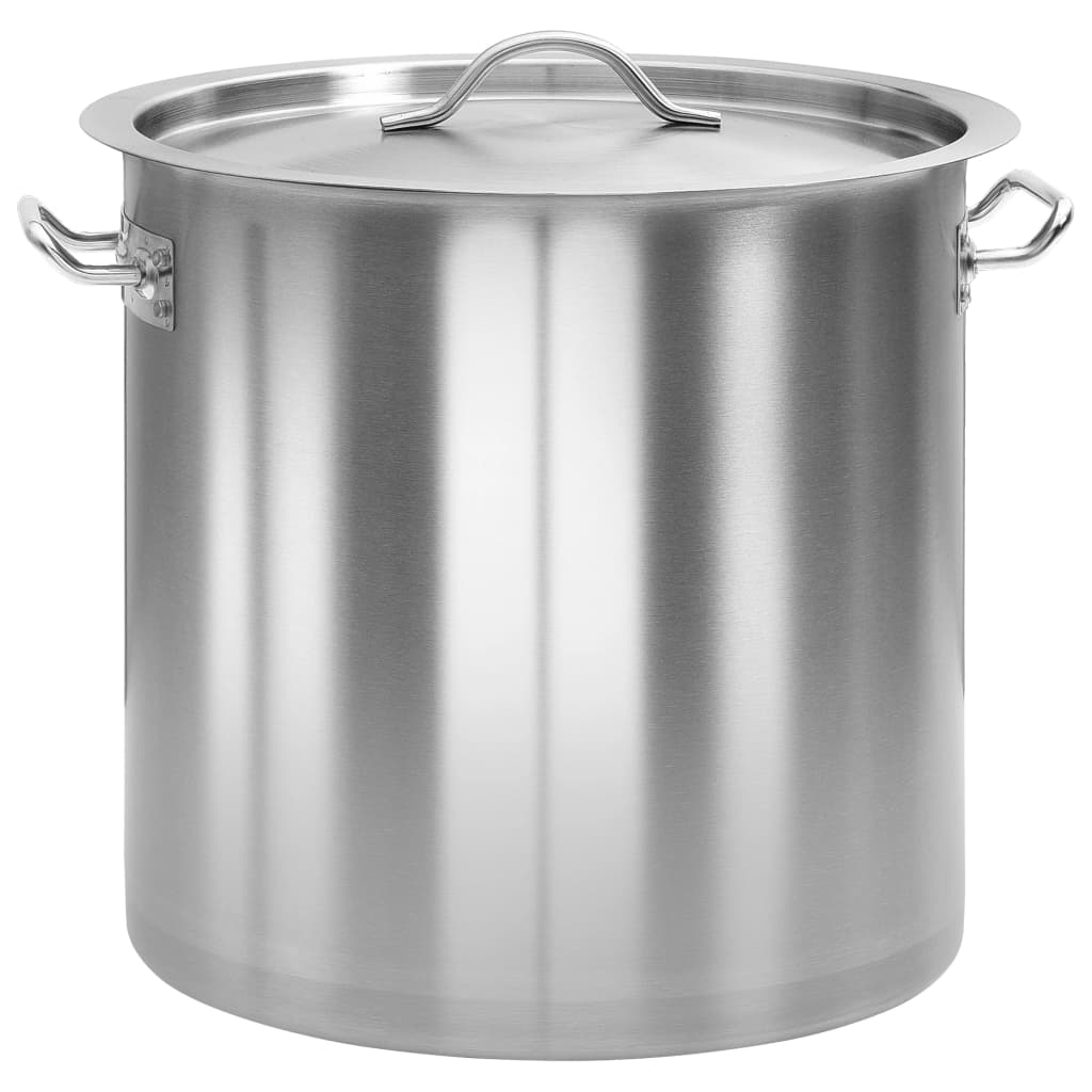 vidaXL Stock Pot 26 L 32x32 cm Stainless Steel