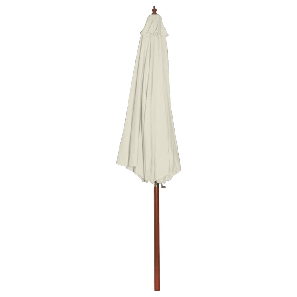 vidaXL Garden Parasol 300x258 cm Sand White