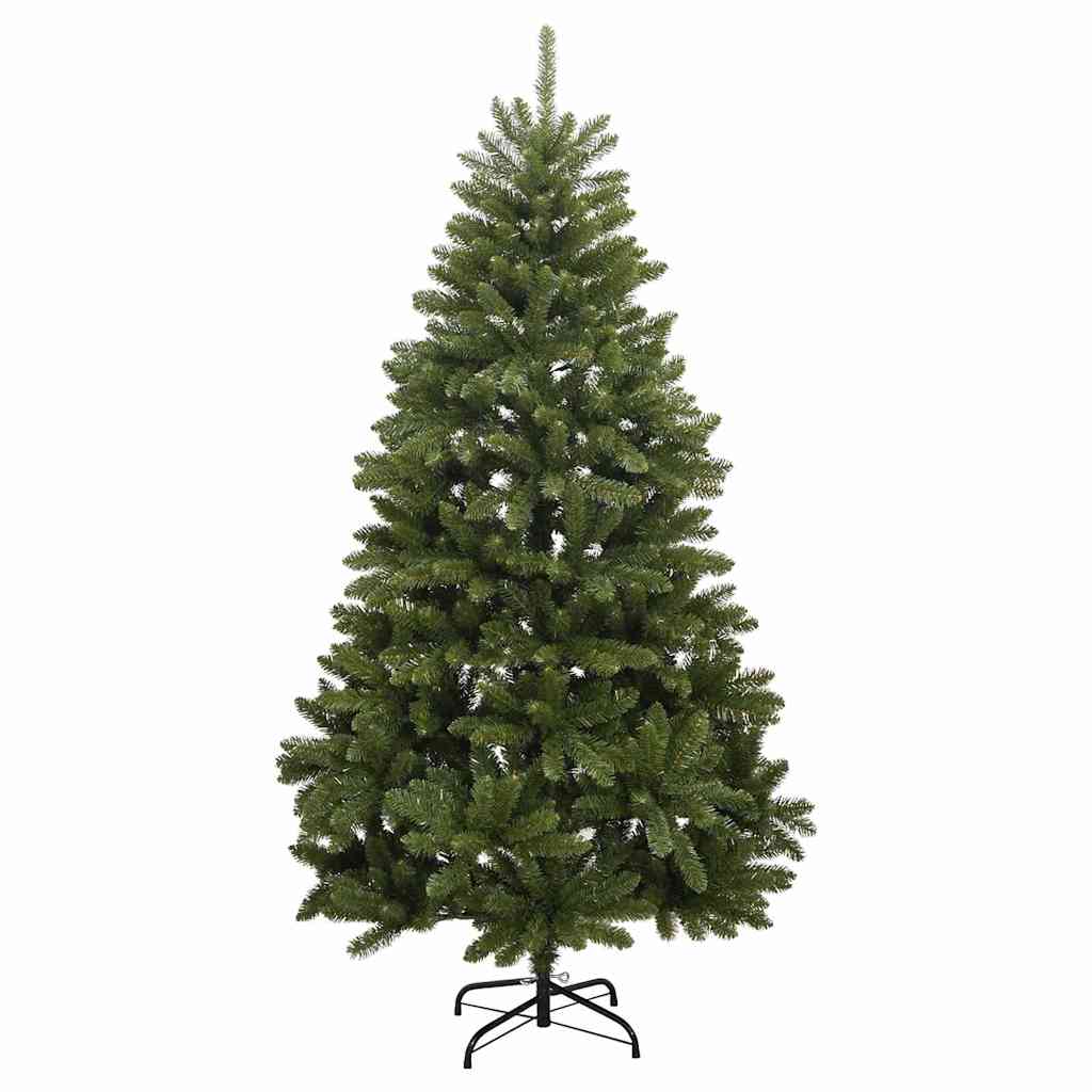 vidaXL Artificial Hinged Christmas Tree 300 LEDs & Ball Set 180 cm