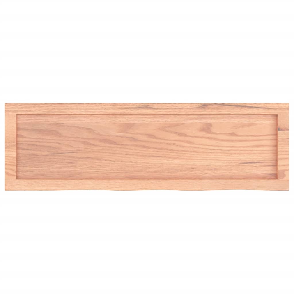 vidaXL Bathroom Countertop Light Brown 100x30x(2-4)cm Treated Solid Wood